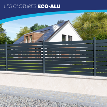 Clôtures ajourées Eco-Alu
