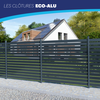Clôtures ajourées Eco-Alu