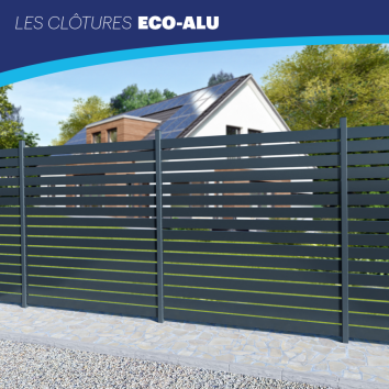 Clôtures ajourées Eco-Alu