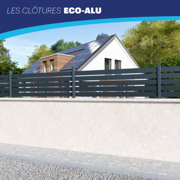 Clôtures ajourées Eco-Alu
